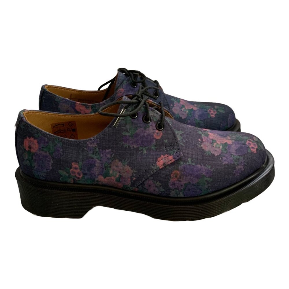 NWT DR. MARTENS Womens' Blue Denim Vintage Bouquet 1461 Lace Up Oxfords Sz 5 - Picture 5 of 8